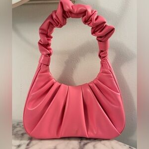 JW PEI Pink Gabbi Ruched Hobo Handbag